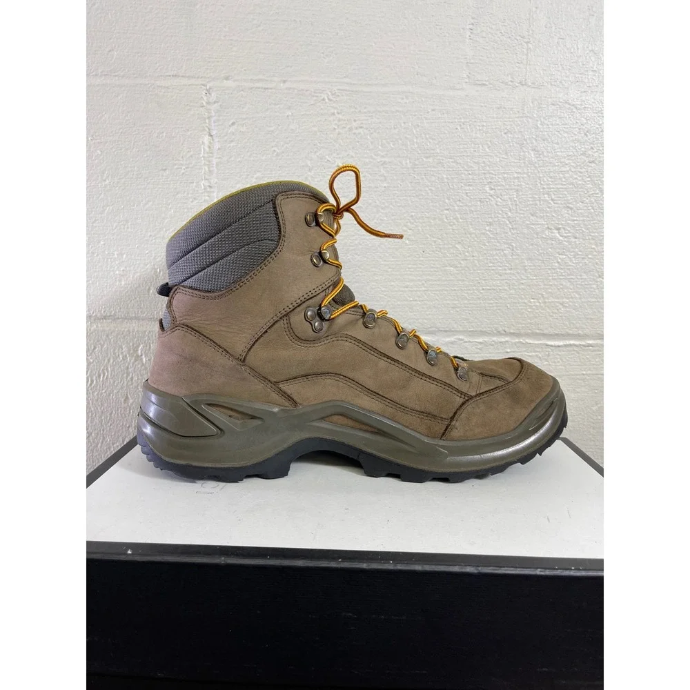 Lowa Renegade GTX Mid Gore Tex Brown Nubuck Hiking Boots Lace up Men's 11.5 US